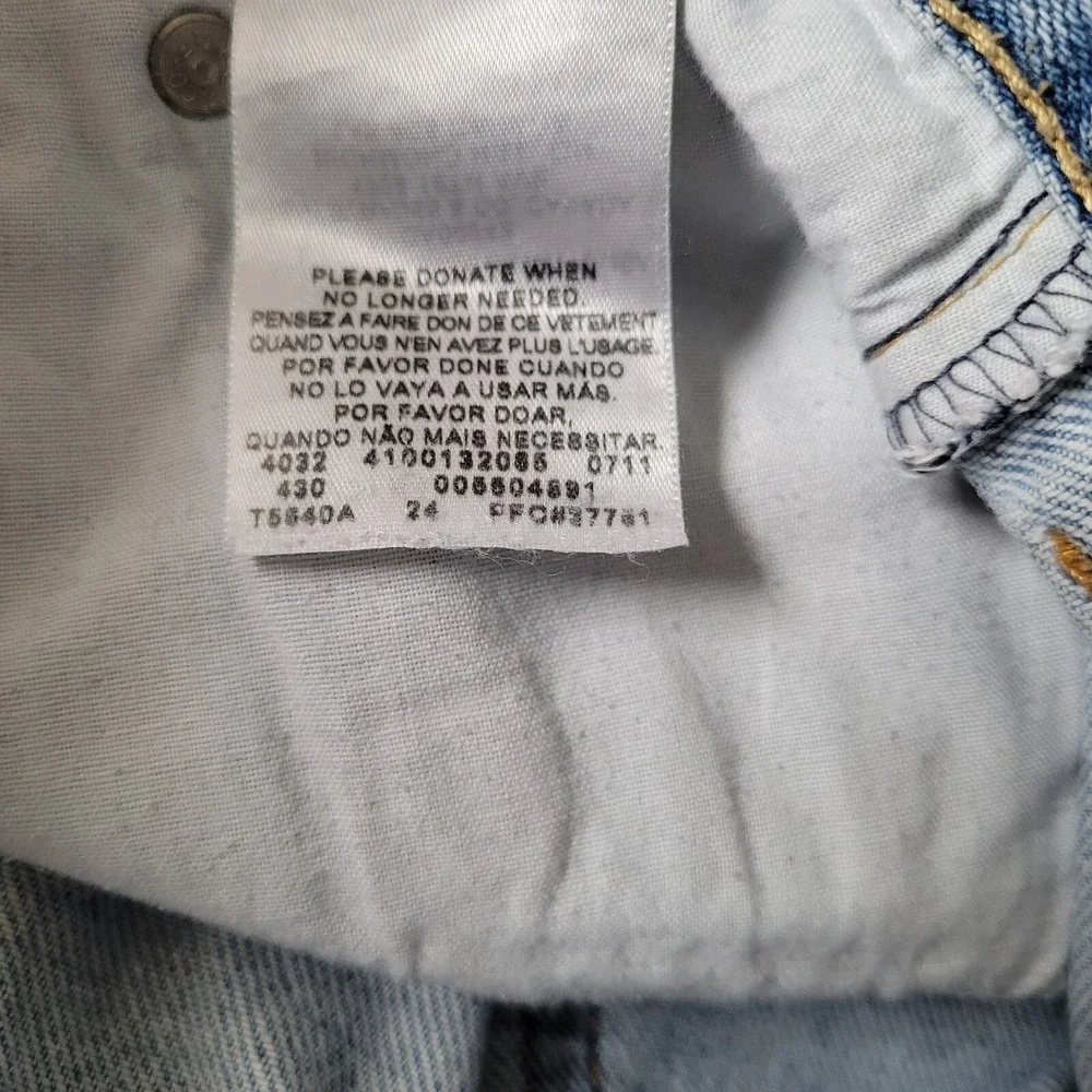 Levis 550 Jeans Mens (Label 38x36) Relaxed Fit Tapered Hipster Black Batwing Tag - Picture 10 of 10